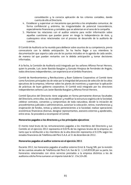 Memoria Anual 2012 Telefónica del Perú S.A.A. - Bolsa de Valores ...