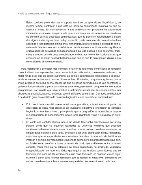 Niveis de competencia en lingua galega - Centro RamÃ³n PiÃ±eiro ...