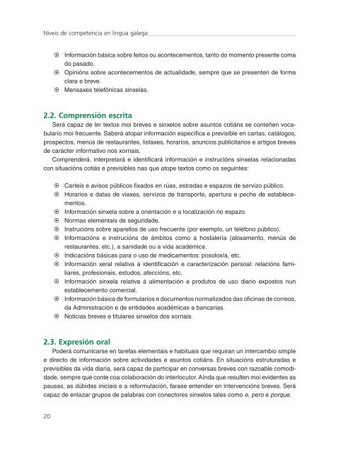 Niveis de competencia en lingua galega - Centro RamÃ³n PiÃ±eiro ...