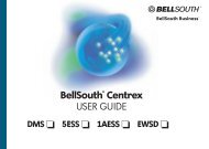 Bellsouth® Centrex USER GUIDE