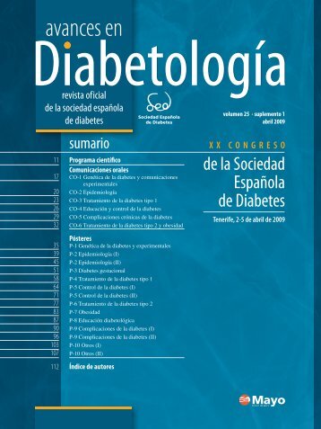 XX Congreso de la Sociedad EspaÃ±ola de Diabetes