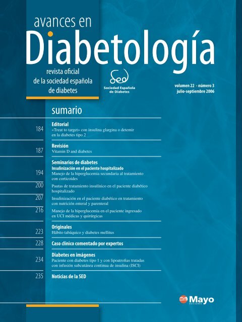 avances en - Sociedad EspaÃ±ola de Diabetes