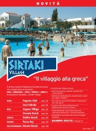 Clicca qui e Conosci i Sirtaki Village - ALCE
