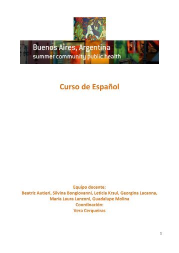 Cuadernillo - Programa de Salud PÃºblica y Comunitaria CIEE y ...