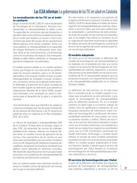 I+S_97 web.pdf - Sociedad EspaÃ±ola de InformÃ¡tica de la Salud