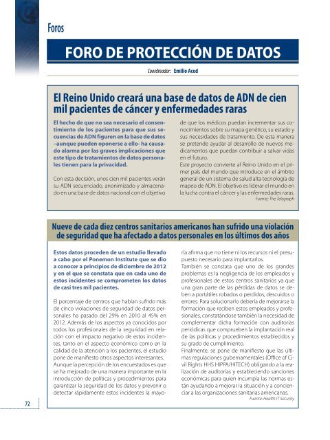 I+S_97 web.pdf - Sociedad EspaÃ±ola de InformÃ¡tica de la Salud