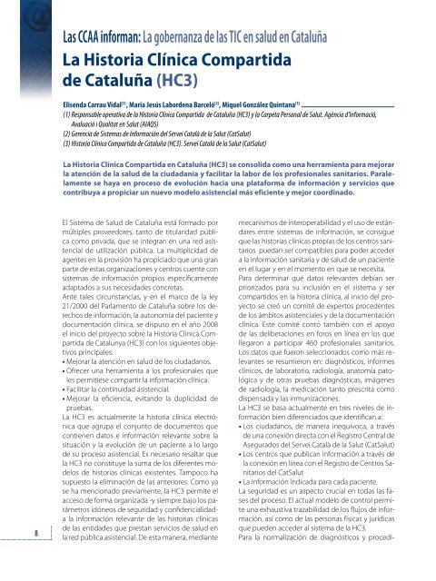 I+S_97 web.pdf - Sociedad EspaÃ±ola de InformÃ¡tica de la Salud