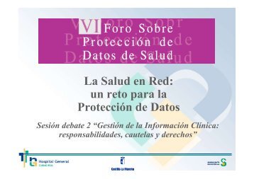 La Salud en Red: un reto para la ProtecciÃ³n de Datos