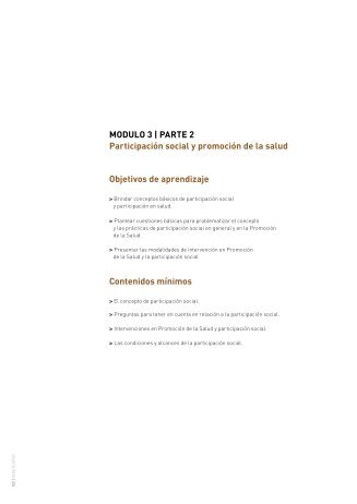 Modulo III - Parte II - Programa de Salud PÃºblica y Comunitaria CIEE ...