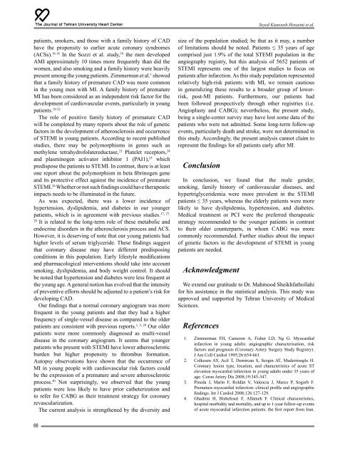 Journal of Tehran University Heart Center