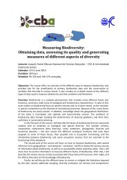 Measuring Biodiversity: Obtaining data, assessing its quality and ...