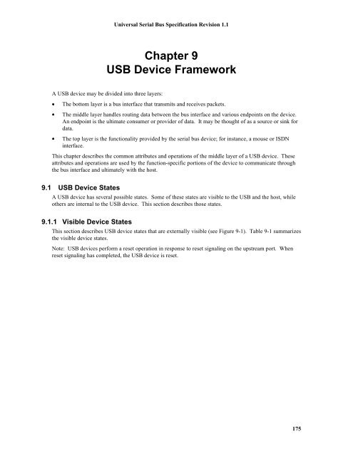 Universal Serial Bus In Embedded System 174 Universal