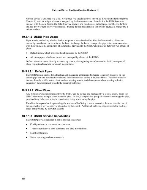 Universal Serial Bus In Embedded System 220 Universal