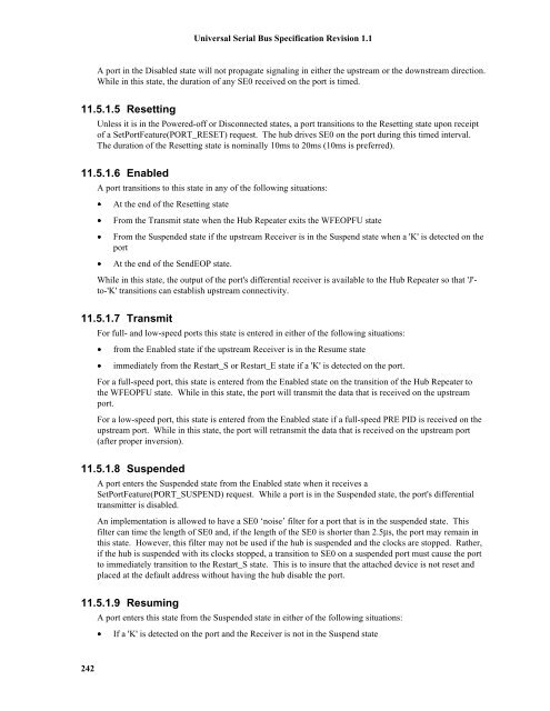 Universal Serial Bus In Embedded System 242 Universal