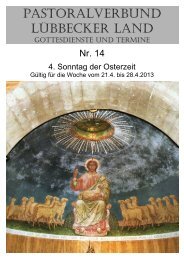 Nr 14 - 4. Sonntag der Osterzeit - Pastoralverbund - LÃ¼bbecker Land