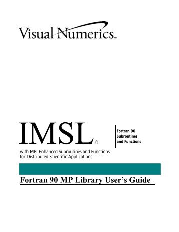 IMSL Fortran 90 MP Library