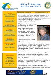 Bulletin nÂ° 26 - Rotary Club Le Quesnoy Solesmes - Free