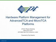 Hardware Platform Management for AdvancedTCA and MicroTCA ...