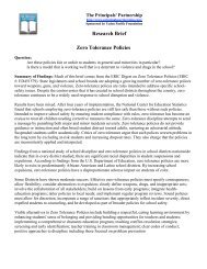 Research Brief Zero Tolerance Policies - Online Effectiveness ...