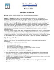 Research Brief Site-Based Management - Online Effectiveness ...