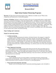 Research Brief High School Student Mentoring Programs - Online ...