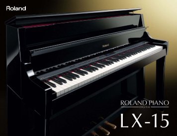 LX-15 catalog - Owner's Manual - Roland