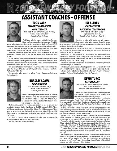 COACHING STAFF