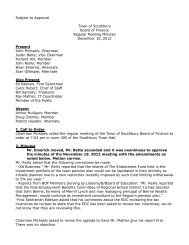 Chairman - Town of Southbury, Connecticut