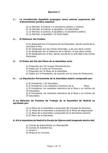 Modelo C - Asamblea de Madrid