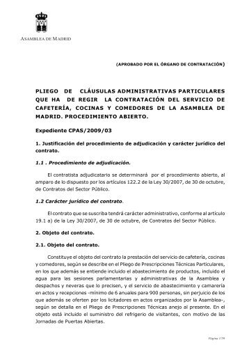 pliego de cláusulas administrativas particulares que ha de regir la ...