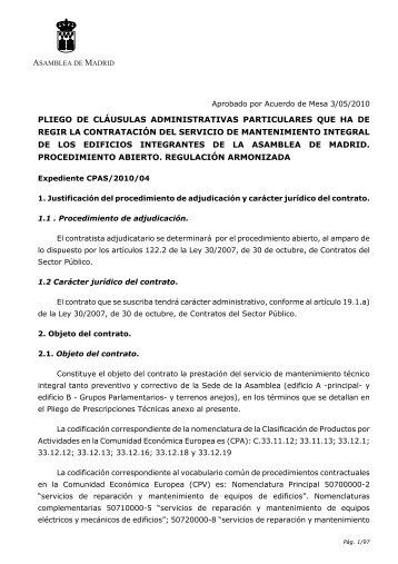 pliego servicio de mantenimiento cpas_2010_04 aprobado