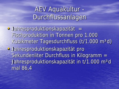 Leitlinien fÃ¼r die Errichtung von Aquakulturan-lagen/Fischteichanlagen