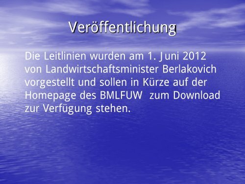 Leitlinien fÃ¼r die Errichtung von Aquakulturan-lagen/Fischteichanlagen