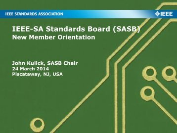 Cover Page Using a Light Image - The IEEE Standards Association