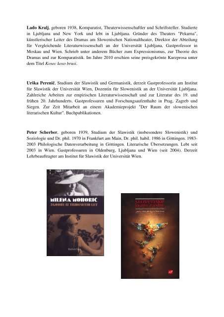 Die slowenische Literatur der Zwischenkriegszeit (1918-1941)