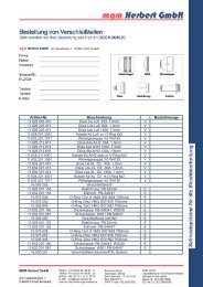 Bestelliste zum Downloaden - MGM Herbert GmbH