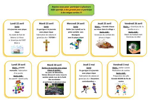 Programme d'activitÃ©s des vacances de printemps 6-8ans.pdf