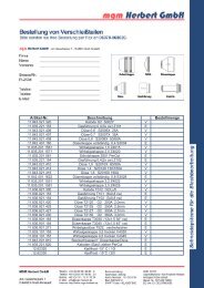 Bestelliste zum Downloaden - MGM Herbert GmbH