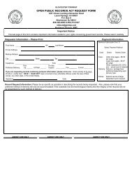 OPRA Form - Gloucester Township, New Jersey