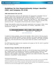 Guidelines for use of the 24-bit Organizationally Unique Identifiers ...