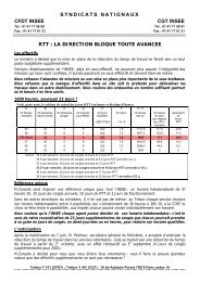 Le tract des syndicats CGT et CFDT - cgt-insee