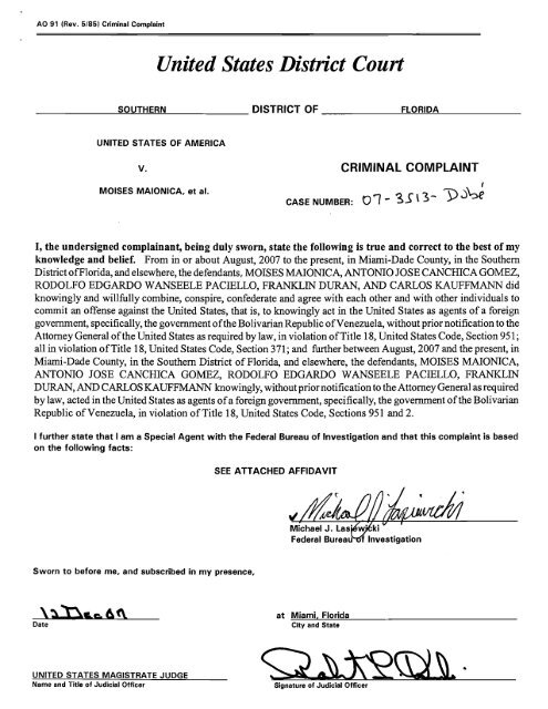 United States District Court United States District Court
