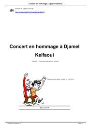 Concert en hommage Ã  Djamel Kelfaoui - Expression 93