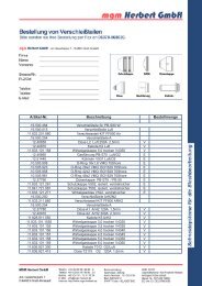 Bestelliste zum Downloaden - MGM Herbert GmbH