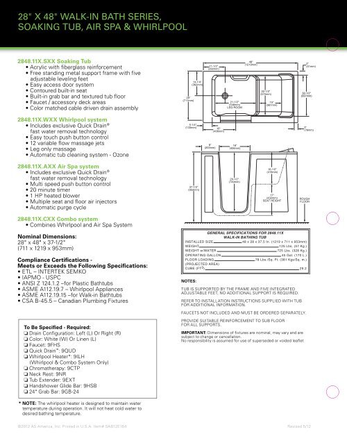 Spec Sheet - American Standard