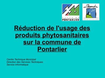 produits phytosanitaires - Ville de Pontarlier