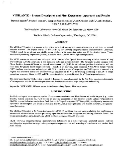 f - NASA Jet Propulsion Laboratory Technical Reports Server