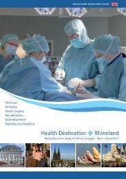 Health Destination Rhineland Broschüre Nr. 1 ENG