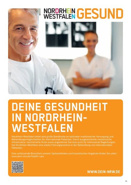 Health Destination Rhineland Broschüre Nr. 1 GER