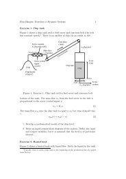 Finn Haugen: Exercises to Dynamic Systems 1 ... - TechTeach